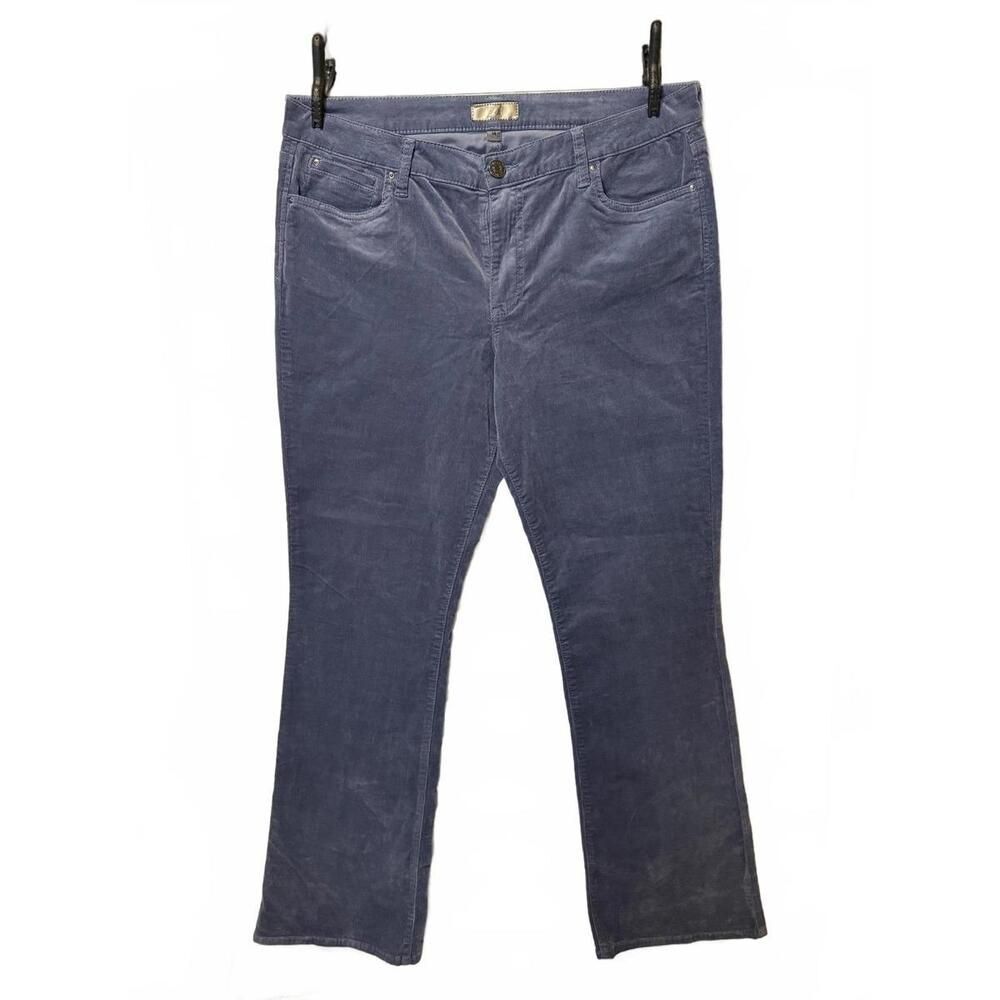 Kut from the Kloth Corduroy Pants Womens 14 Long 34 Inseam Gray Bootcut Stretch